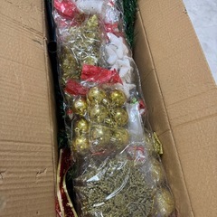 クリスマスツリー150cmオーナメント飾りオマケ付きの画像