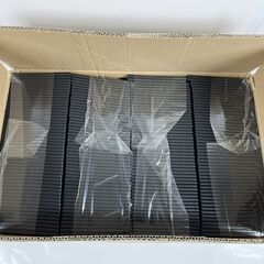 2セットあり 未使用 CD・DVD スリム トールケース 200枚 1枚収納 厚さ7mm プラケース 黒 ブラック の画像