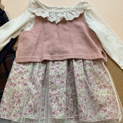 セレモニー ドッキング ワンピース フォーマル 90の画像