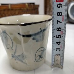 るほんとーき 雅窯 カゴ付き 箱付き 茶器セット 新品未使用 急須ポット 絵変り湯呑み 和食器 ギフト 来客用　251111-11Tの画像