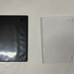 CD・DVD スリム トールケース 123枚 1枚収納 厚さ7mm プラケース 黒 白の画像