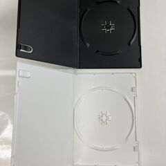 CD・DVD スリム トールケース 123枚 1枚収納 厚さ7mm プラケース 黒 白の画像