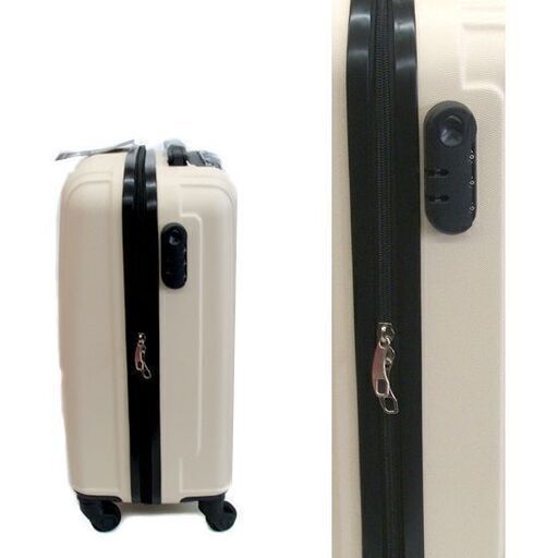 新品☆ HUNDRED キャリーケース Sサイズ 39L MCR-001 ベージュ ハードケース スーツケース キャスター付き キャリーバッグ　西岡店