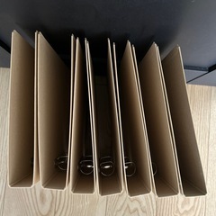 未使用クラフト2穴DリングA4ファイル　7部の画像