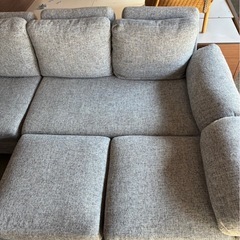 3人がけカウチソファ の画像