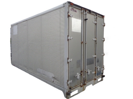 トラックコンテナ 箱 5070x2180x2730 ワイドロング アルミバン 冷凍冷蔵 保冷 倉庫 物置 ガレージ コンテナハウス 愛媛より