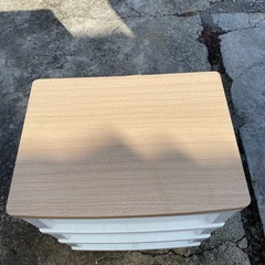 中古　収納ケース　3段　透明　引き出し　プラスチック　ケースの画像