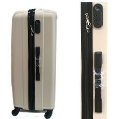 新品☆ HUNDRED キャリーケース Lサイズ 95L MCR-001 ベージュ ハードケース スーツケース キャスター付き キャリーバッグ　西岡店の画像