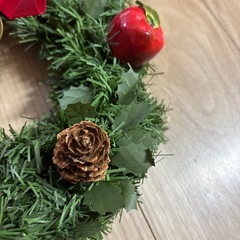 クリスマスリースの画像