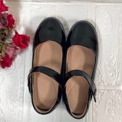 お姫様　フォーマルシューズ フラット 発表会　結婚式　プリンセス　19.5cmの画像