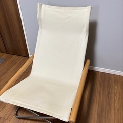 Nychair X ニーチェアX ホワイト ナチュラル 折りたたみ椅子の画像