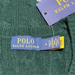 新品　Polo Ralph Lauren ダークグリーン ニットセーター Mの画像