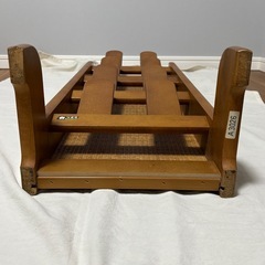 カリモク スリッパラック 4段 ラタン 木製 レトロ 玄関収納 karimokuの画像