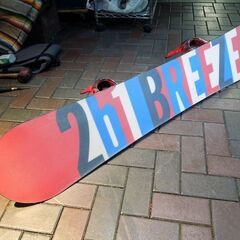 TWO b ONE BREEZE スノーボード 157cm キャンバー バインディング付き 札幌市 東区 新道東店の画像
