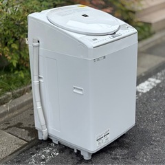 配送🉑【2020年製】SHARP 8.0kg電気洗濯乾燥機 ES-TX8EKSの画像