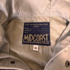 MIDCOAST アノラックパーカー マウンテンパーカー グレー Mの画像