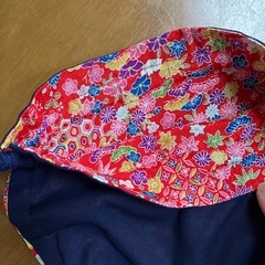 和柄巾着の画像