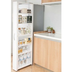 隙間収納 トールワゴン  マットホワイト の画像