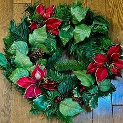 クリスマスリースの画像