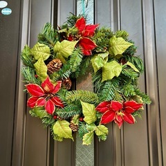 クリスマスリースの画像