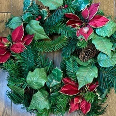 クリスマスリースの画像