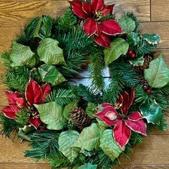 クリスマスリースの画像