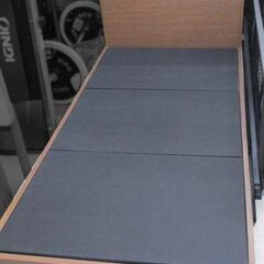 ニトリ シングルベッド マットレス付 ブラウン系 札幌市北区屯田の画像
