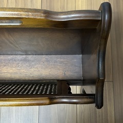 karimoku カリモク マガジンラック レトロ　ヴィンテージ　アンティーク
の画像