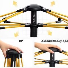 ドーム型テント 3人用 200*200*135cm　防寒室内使用にも　簡単組立テントの画像
