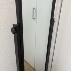 【ニトリ】 全身鏡 姿見 鏡 黒　ドレッサーの画像