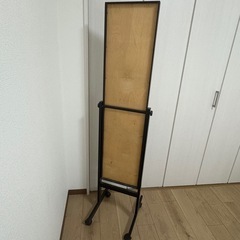 【ニトリ】 全身鏡 姿見 鏡 黒　ドレッサーの画像