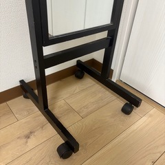 【ニトリ】 全身鏡 姿見 鏡 黒　ドレッサーの画像