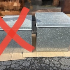 ブリキ缶　正方形　収納箱　1箱1,100円　昭和レトロ　の画像