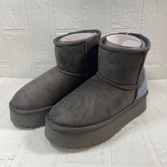 厚底 ムートンブーツ MOON レディース ブーツ 冬　ショート　22.5cmの画像