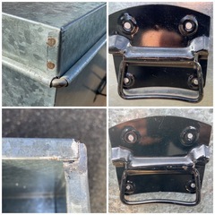 ブリキ缶　正方形　収納箱　1箱1,100円　昭和レトロ　の画像