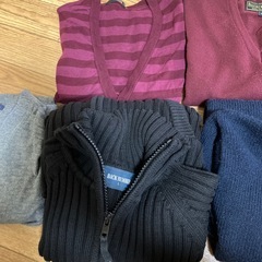 ニットカーディガン・セーター+5点セットの画像