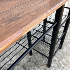 ★激安 カウンターテーブル ダークブラウンの画像