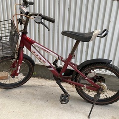 子供用自転車、キッズ自転車、16インチ、補助輪付属、、イオンで購入の画像