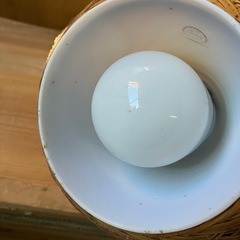 ビンテージ竹編み吊り下げ照明の画像
