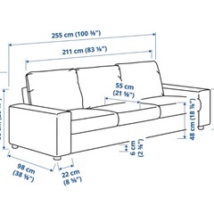 IKEA ソファ　ヴィムレの画像
