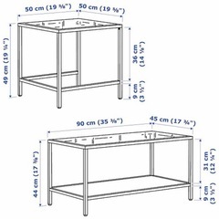 IKEA ネストテーブル2点セット【無料】の画像