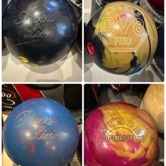 ボウリング用品多数の画像