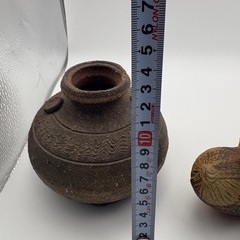 猪　壺　花瓶　置物　工芸品　陶芸の画像