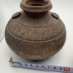 猪　壺　花瓶　置物　工芸品　陶芸の画像