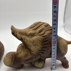 猪　壺　花瓶　置物　工芸品　陶芸の画像