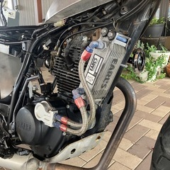 YAMAHA TW200E DG07J スカチューン 動画あり 書類あり フルカスタム　リジットリアサス　スパトラ　アルミオイルクーラー　アルミタンクの画像