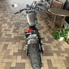 YAMAHA TW200E DG07J スカチューン 動画あり 書類あり フルカスタム　リジットリアサス　スパトラ　アルミオイルクーラー　アルミタンクの画像