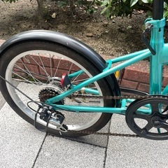 🔵中古車🔵 折畳自転車　20インチ　SHIMANO/外装6段変速　中古自転車　点検調整永久無料✨　整備済み　西宮市の画像