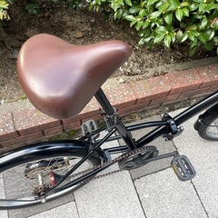 🔵中古車🔵 折畳自転車　20インチ　黒　中古自転車　点検調整永久無料✨　整備済み　西宮市の画像