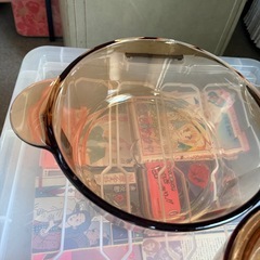 ガラス イワキ フライパン 鍋 セット みしよう未使用の画像